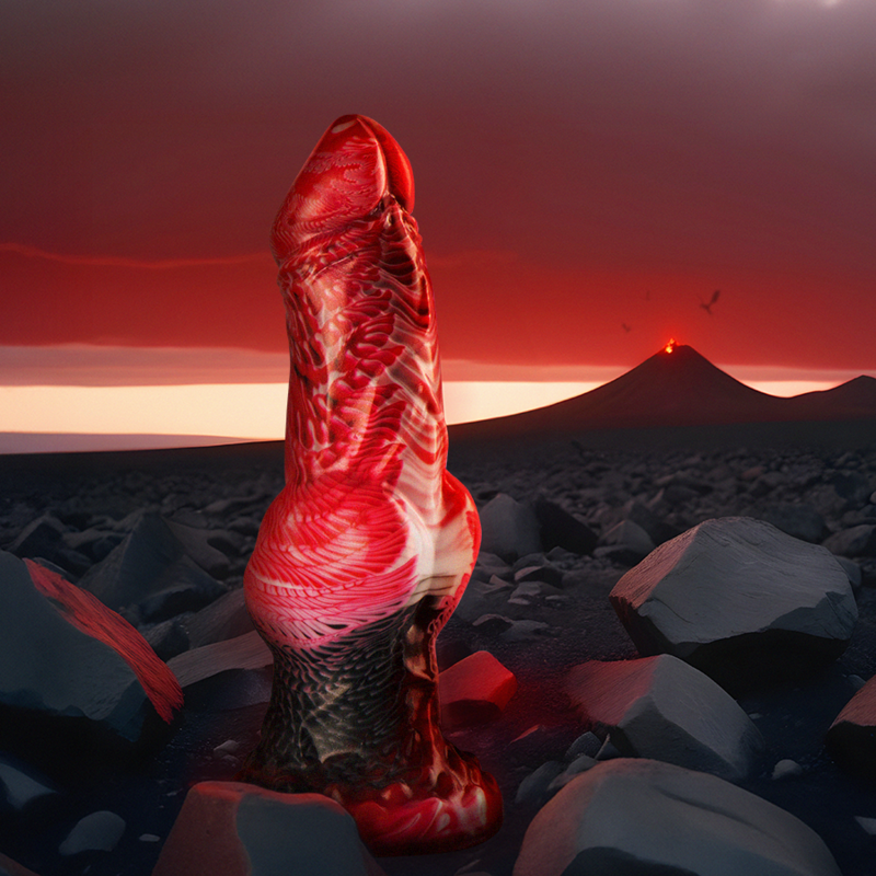 Epic Helios Dildo With Testicles Heat And Ecstasy
