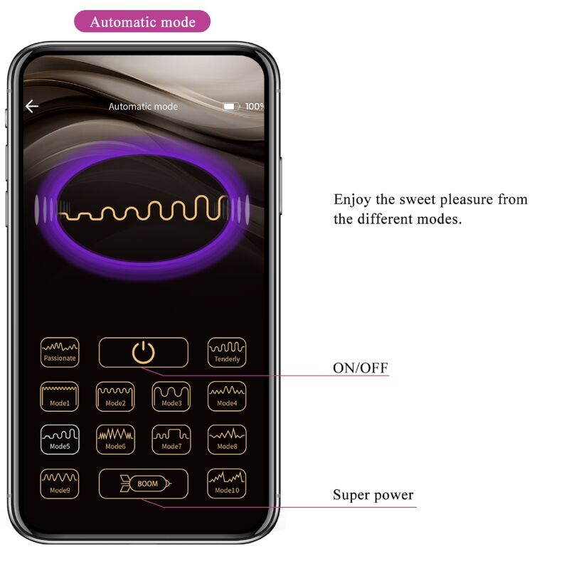 Pretty Love Smart Pretty Love - Ethan Rechargeable Vibrator Lila