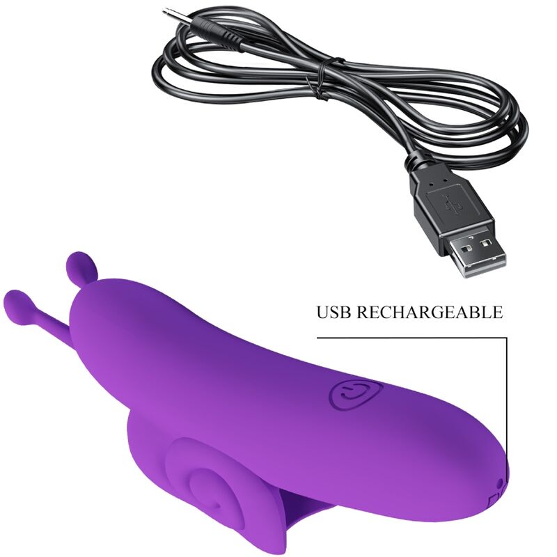 Pretty Love Snail Powerful Purple Finger Stimulator