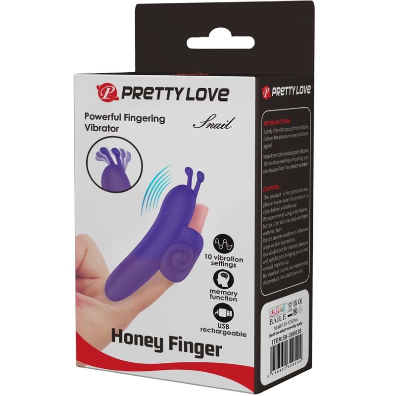 Pretty Love Snail Powerful Purple Finger Stimulator