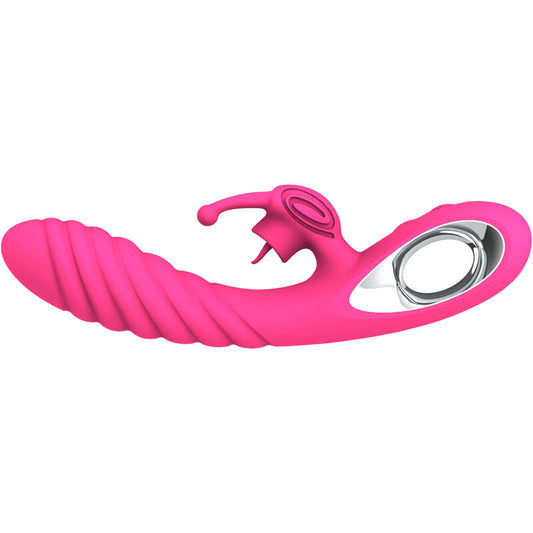 Armony Vibrators Armony - Vicky Rabbit Vibrator With Fuchsia Pull Ring Tongue