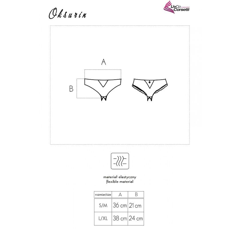 Livco Corsetti Panties Livco Corsetti Fashion - Oksurin Panty Con Apertura Negro
