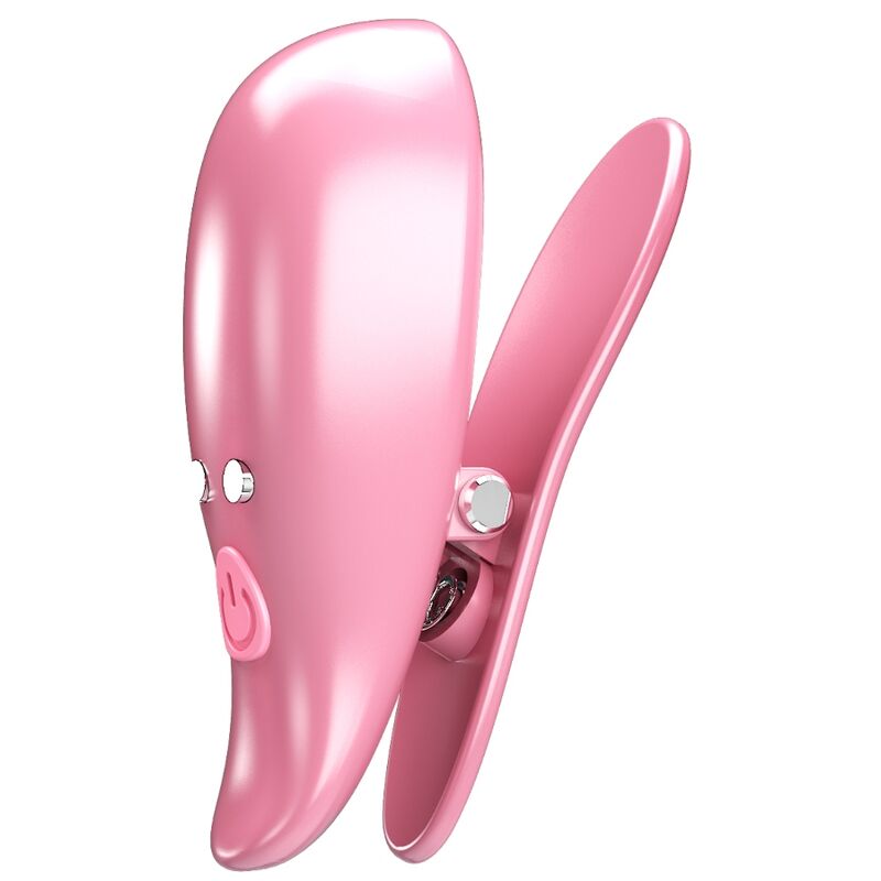 Pretty Love Flirtation Pretty Love - Leaf Vibrating Nipple Clamps Pink