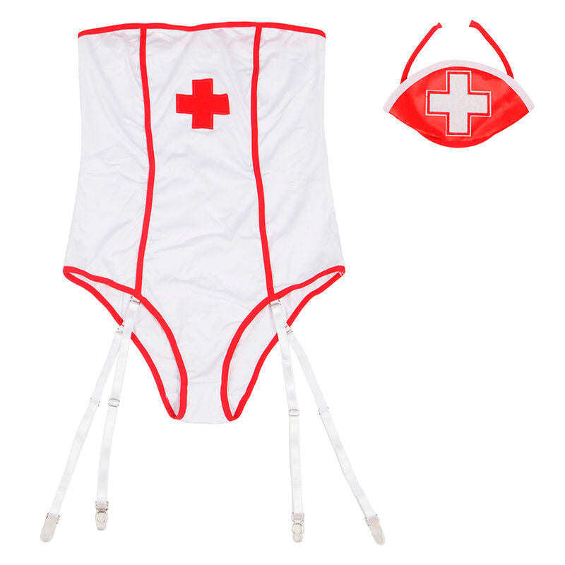Subblime Costumes Subblime - Disfraz Enfermera Sexy Con Teddy S/M