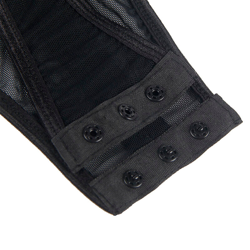 Subblime Bodies Subblime - Teddy Con Liguero Detalle Tiras Pecho Negro S/M