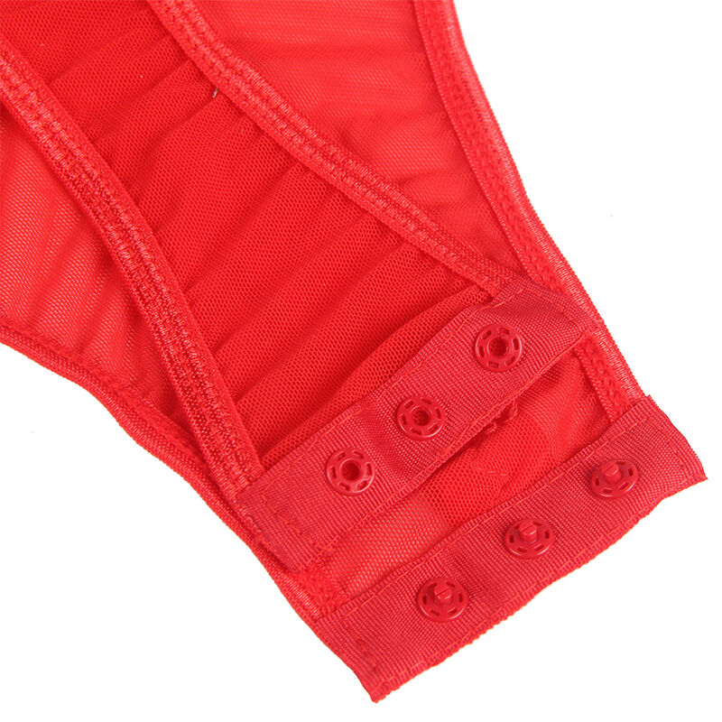 Subblime Bodies Subblime - Teddy Con Liguero Detalle Tiras Pecho Rojo S/M