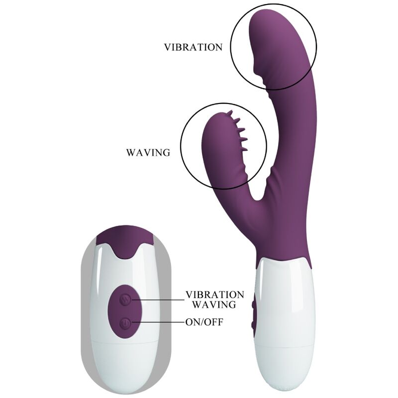 Pretty Love Flirtation Pretty Love - Andre Rabbit Vibrator & G-Point Stimulator Purple