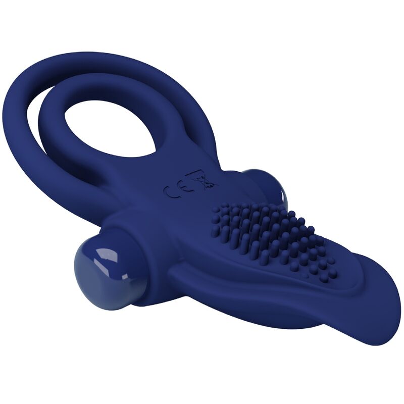 Pretty Love Male Pretty Love - Bronson Double Ring With Vibration Blue