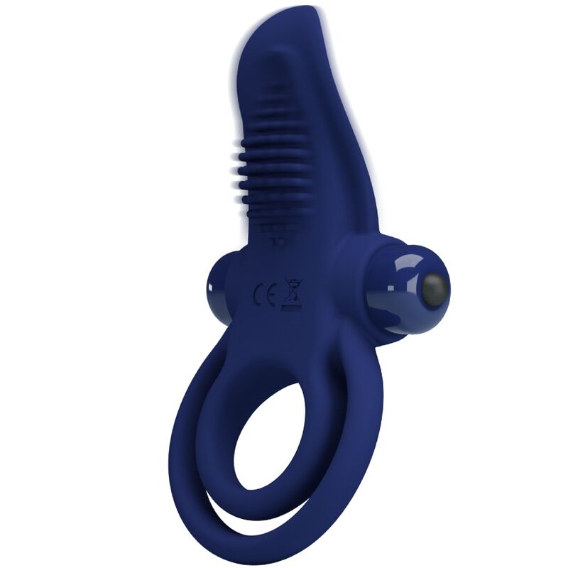 Pretty Love Male Pretty Love - Bronson Double Ring With Vibration Blue