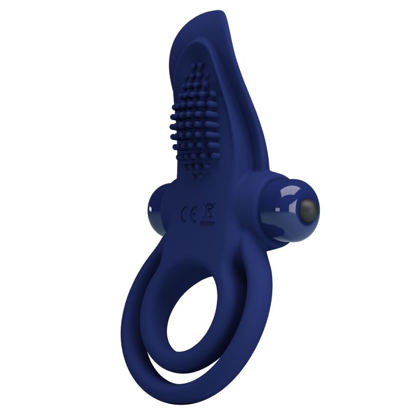 Pretty Love Male Pretty Love - Bronson Double Ring With Vibration Blue