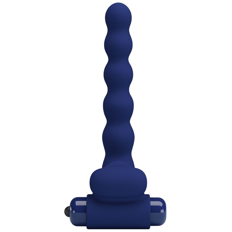 Pretty Love Male Pretty Love - Ajmal Vibrating Ring With Plug Blue