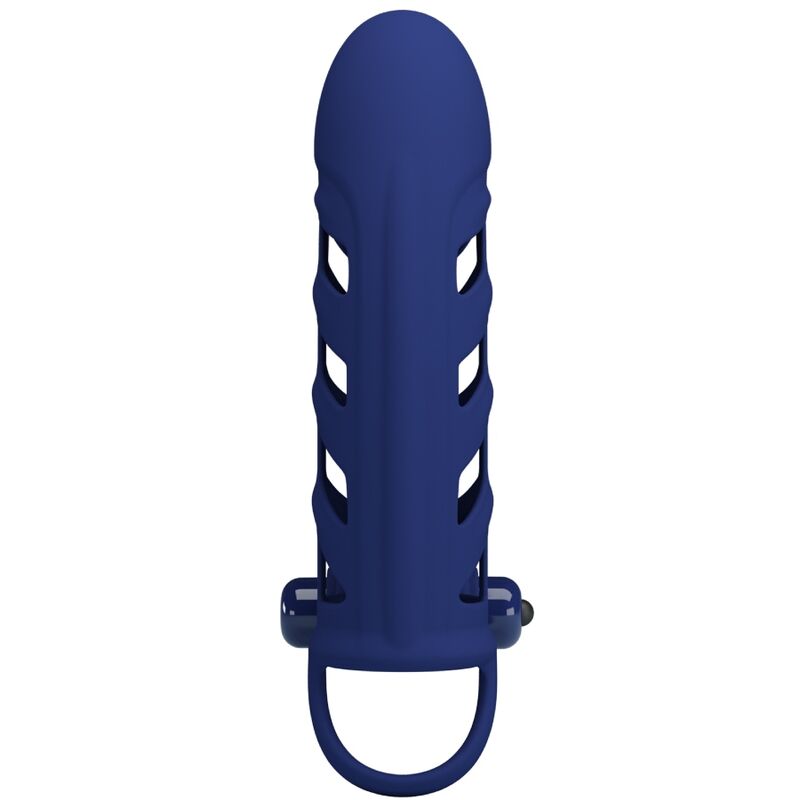 Pretty Love Male Pretty Love - Altaf Vibrator Ring With Silicone Sheath Blue