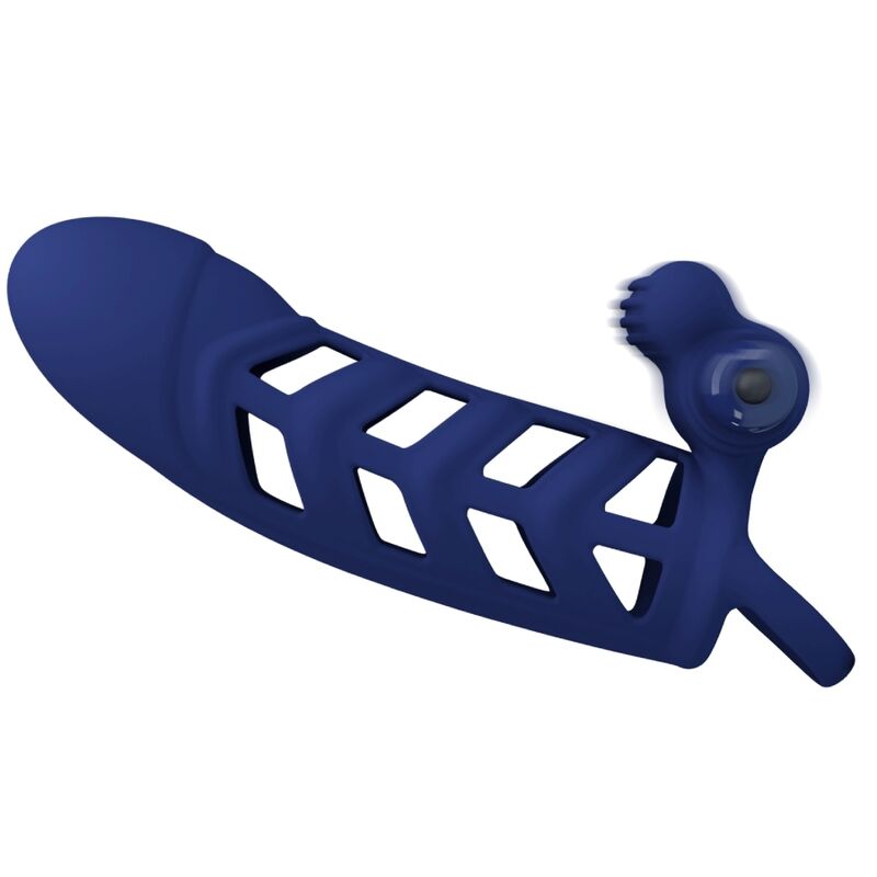 Pretty Love Male Pretty Love - Altaf Vibrator Ring With Silicone Sheath Blue