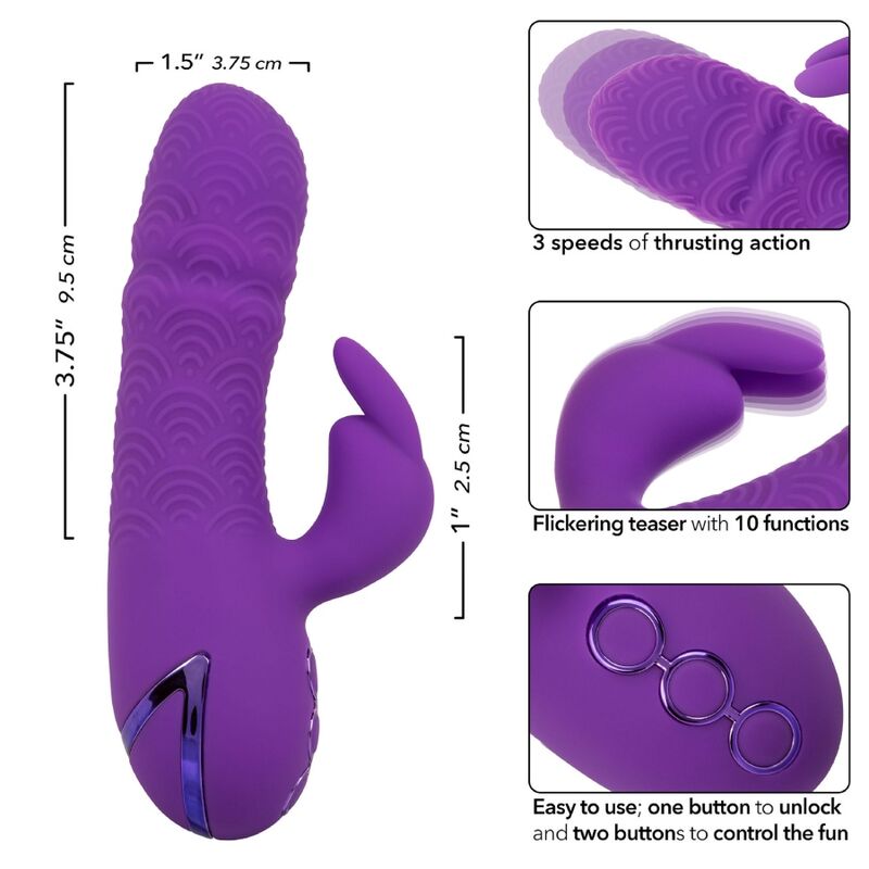 Calexotics Manhattan Beach Marvel Vibrator Rabbit Purple By California Dreaming