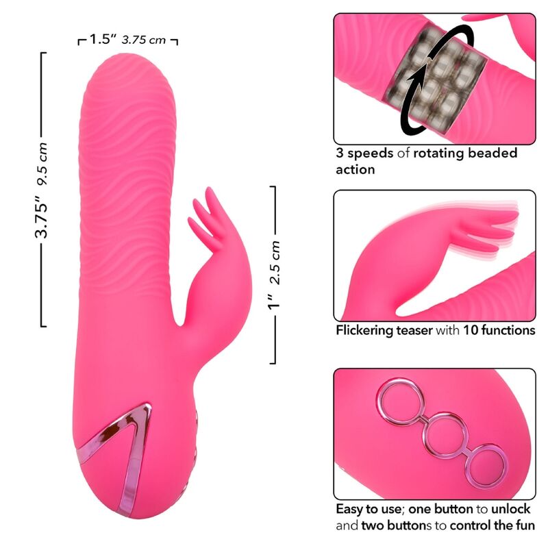 Calexotics Sacramento Sweetie Vibrator Rabbit Pink By California Dreaming