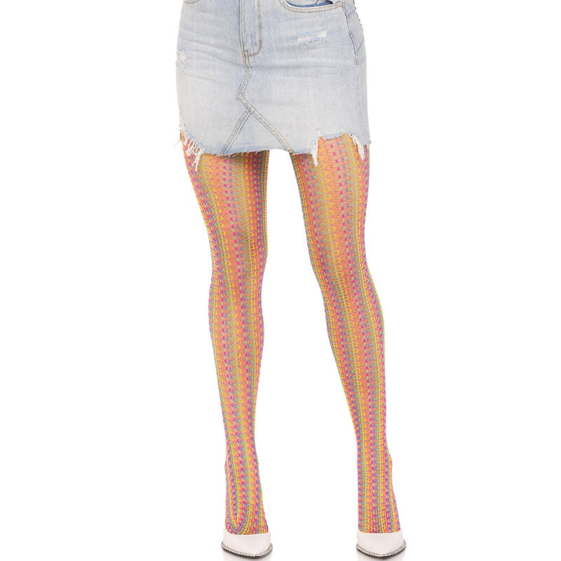 Leg Avenue Hosiery Leg Avenue - Multicolor Crochet Stockings