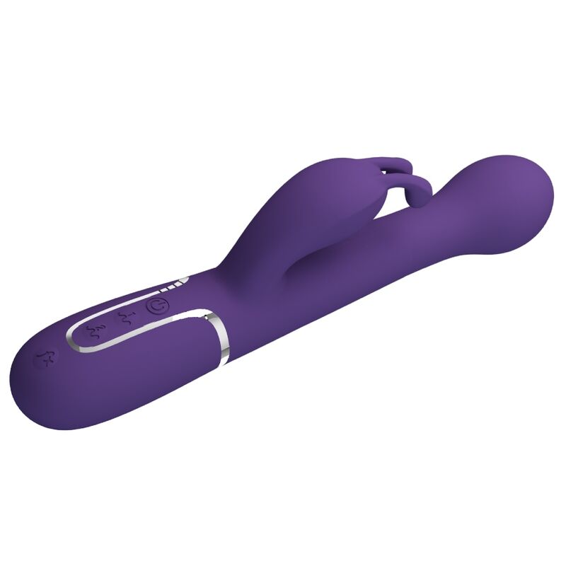 Pretty Love Flirtation Pretty Love - Dejon Rabbit Vibrator 3 In 1 Multifunction Purple