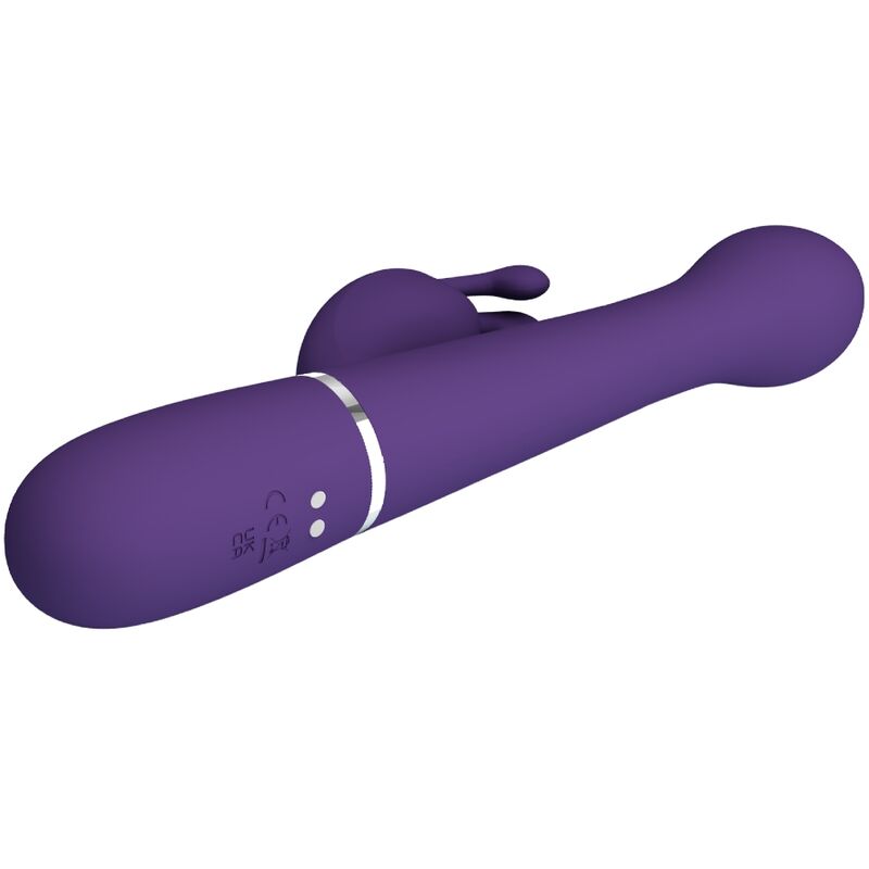 Pretty Love Flirtation Pretty Love - Dejon Rabbit Vibrator 3 In 1 Multifunction Purple