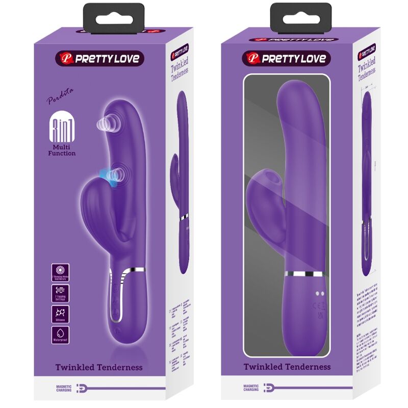 Pretty Love Flirtation Pretty Love - Perlita G-Spot Vibrator 3 In 1 Multifunction Purple