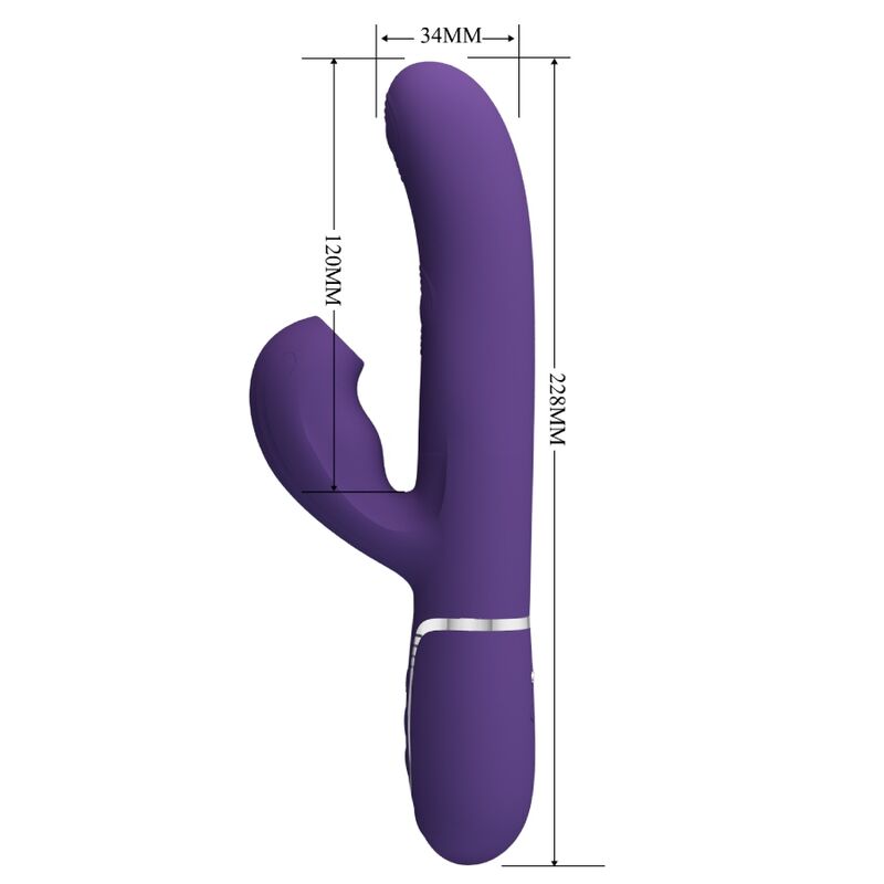 Pretty Love Flirtation Pretty Love - Perlita G-Spot Vibrator 3 In 1 Multifunction Purple