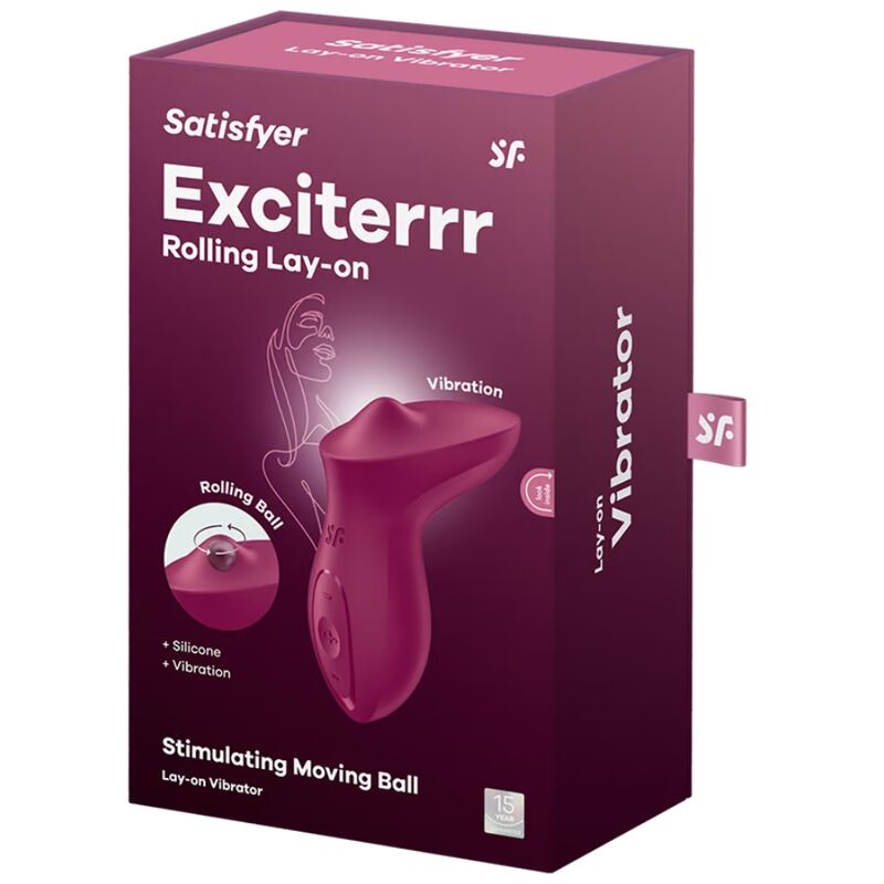 Satisfyer Vibrator Satisfyer - Exciterrr Lay-On Clitoris Berry Vibrator