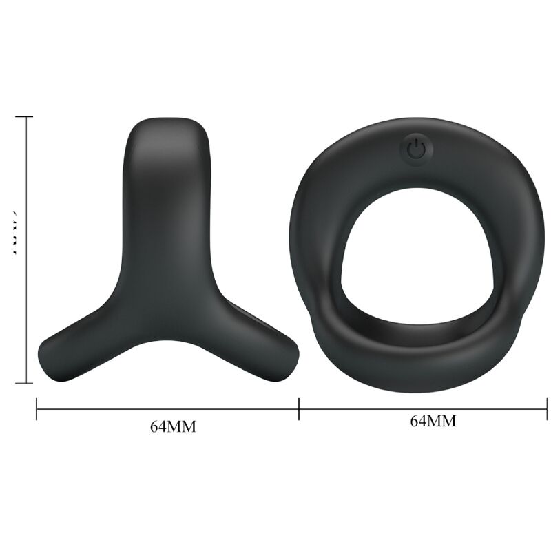 Pretty Love Elliott Black Vibrator Ring