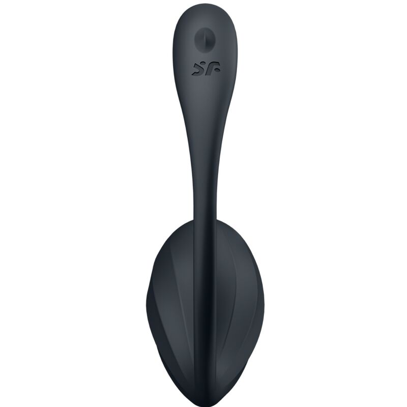Satisfyer Partner Satisfyer - Ribbed Petal G Point Stimulator Remote Control Black Free App