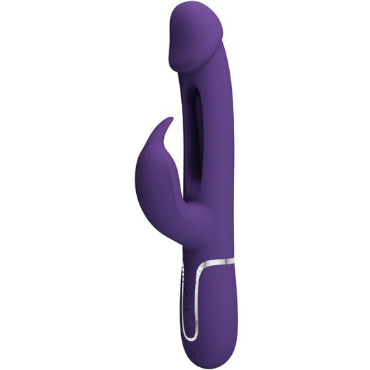 Pretty Love Flirtation Pretty Love - Kampas Rabbit 3 In 1 Multifunction Vibrator With Tongue Violet