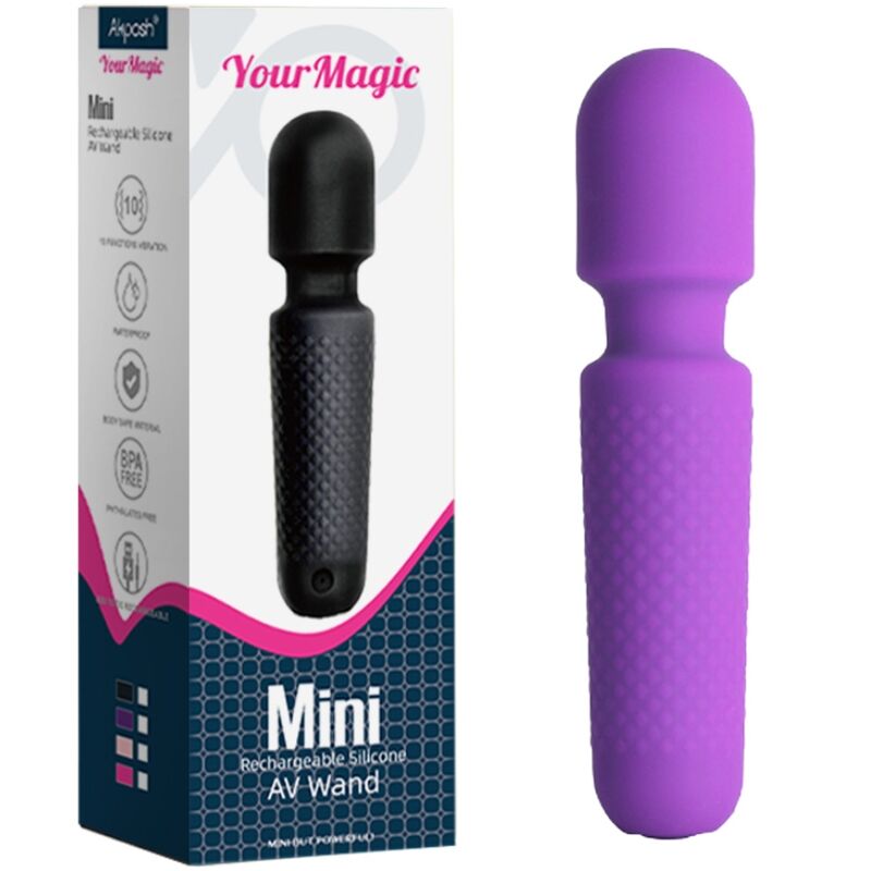 Armony Massagers Armony - Your Magic Massager & Vibrator Rechargeable 10 Vibrations Wand Dots Purple