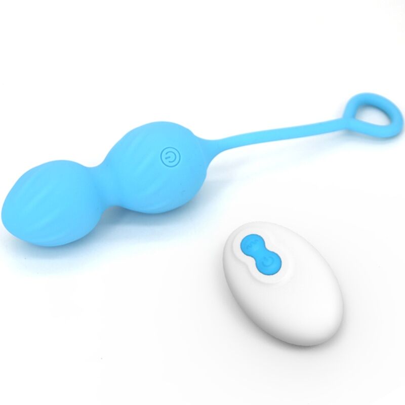 Armony Vibrators Armony - Blossoms Vaginal Dumbbell Vibration Remote Control 10 Vibrations Blue