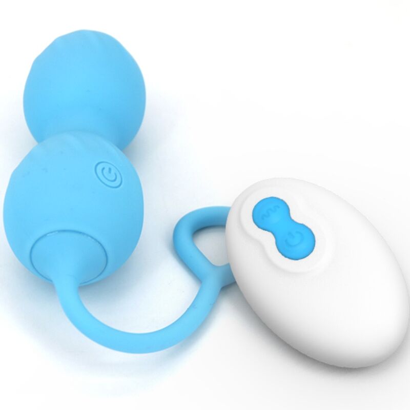 Armony Vibrators Armony - Blossoms Vaginal Dumbbell Vibration Remote Control 10 Vibrations Blue