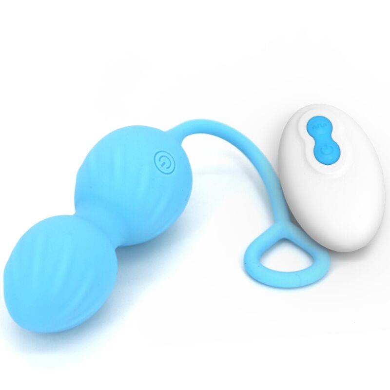 Armony Vibrators Armony - Blossoms Vaginal Dumbbell Vibration Remote Control 10 Vibrations Blue