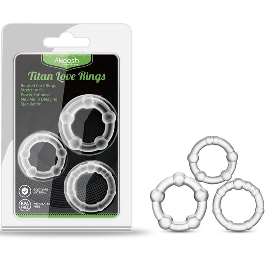 Armony For Him Armony - Titan Love Beaded Ring Flesh