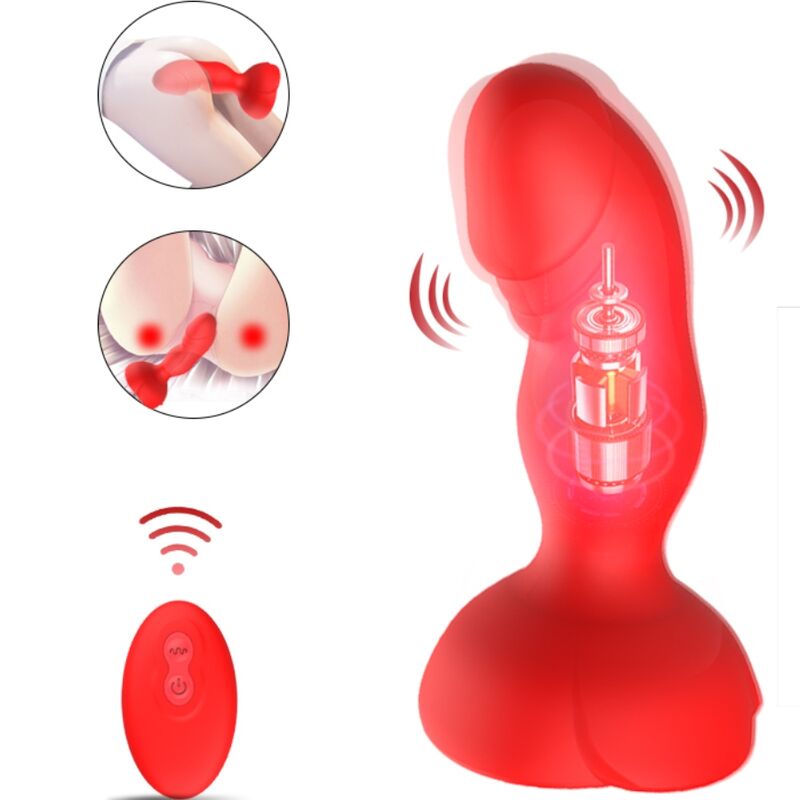 Armony Anal Armony - Extreme A Bloom Rose Vibrator & Anal Plug Remote Control Red