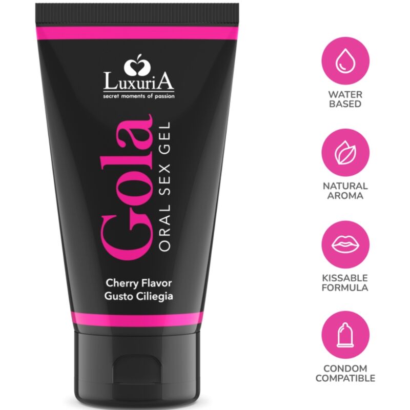 Intimateline Luxuria Oral Sex Gel Cherry Flavor 50 Ml