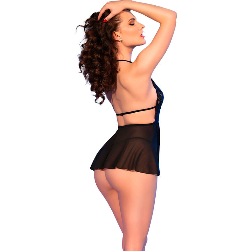Chilirose Babydolls Chilirose - Cr 4720 Babydoll & Tanga Negro S