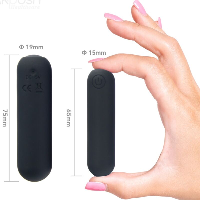 Armony Stimulators Armony - Splash Haha Vibrator Bullet Silicone 10 Vibrations 75 X 19 Cm Black