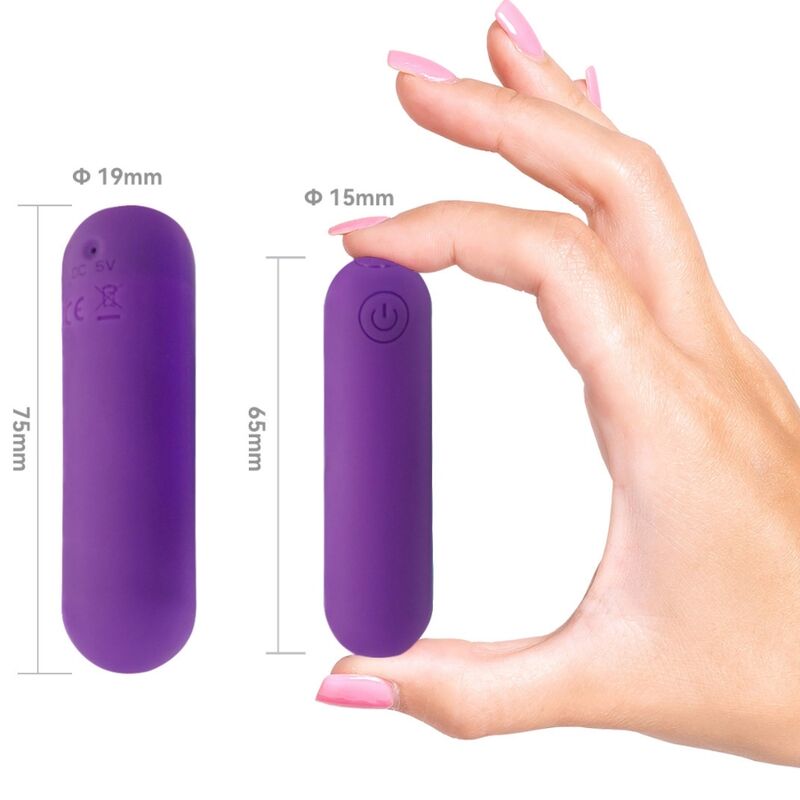 Armony Stimulators Armony - Splash Haha Vibrator Bullet Silicone 10 Vibrations 75 X 19 Cm Purple