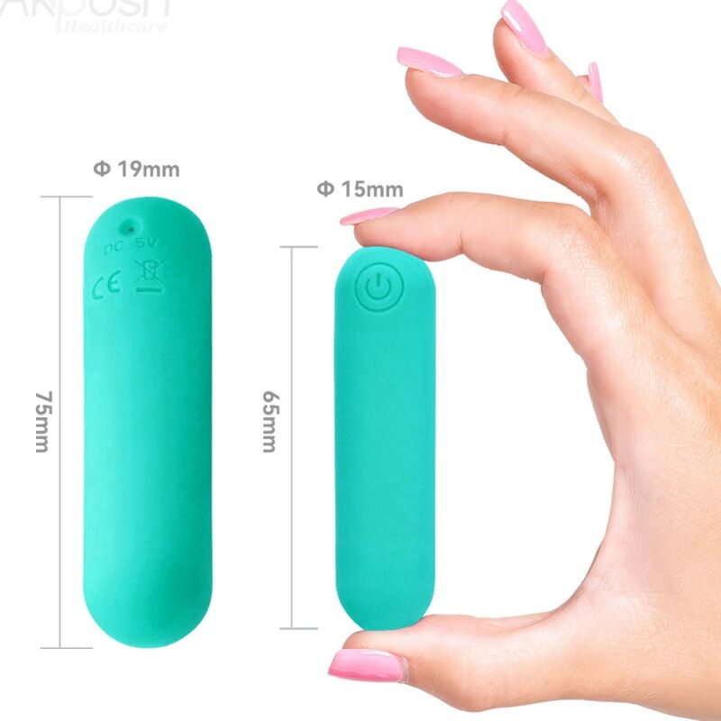 Armony Stimulators Armony - Splash Haha Vibrator Bullet Silicone 10 Vibrations 75 X 19 Cm Green
