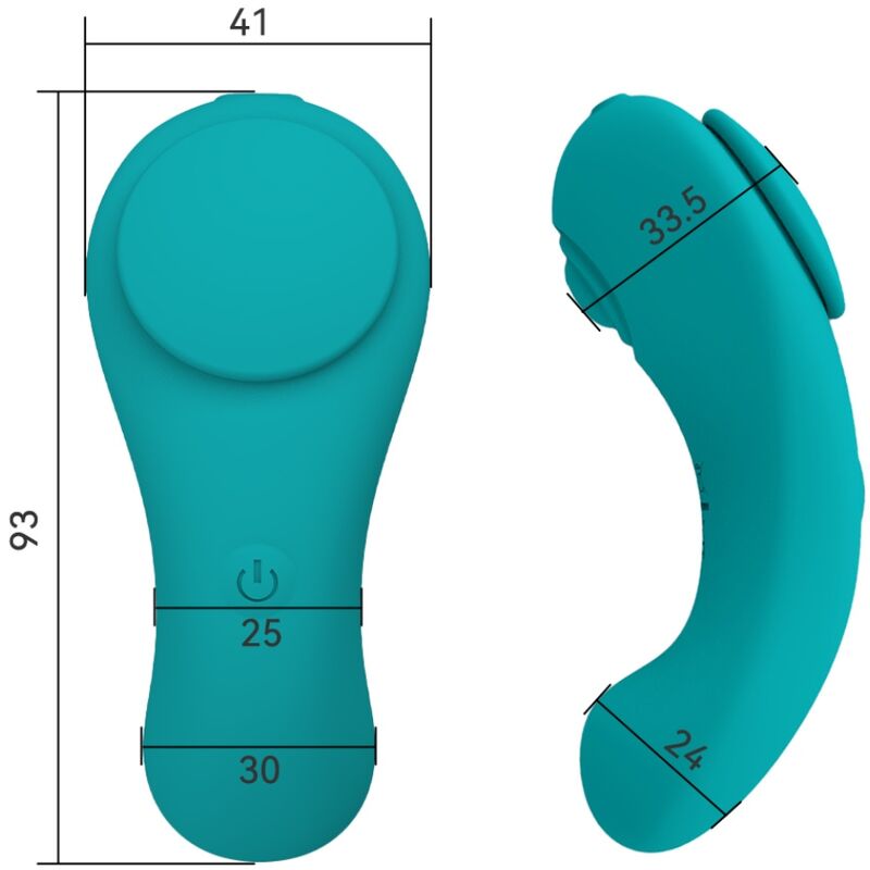 Armony Wearables Armony - Pleasure Panty Vibrator Remote Control 3 Speeds Green