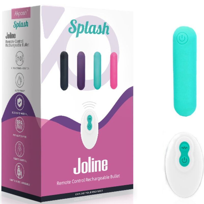 Armony Stimulators Armony - Splash Joline Vibrator Bullet Silicone Remote Control 10 Vibrations 65 X 15 Cm Green