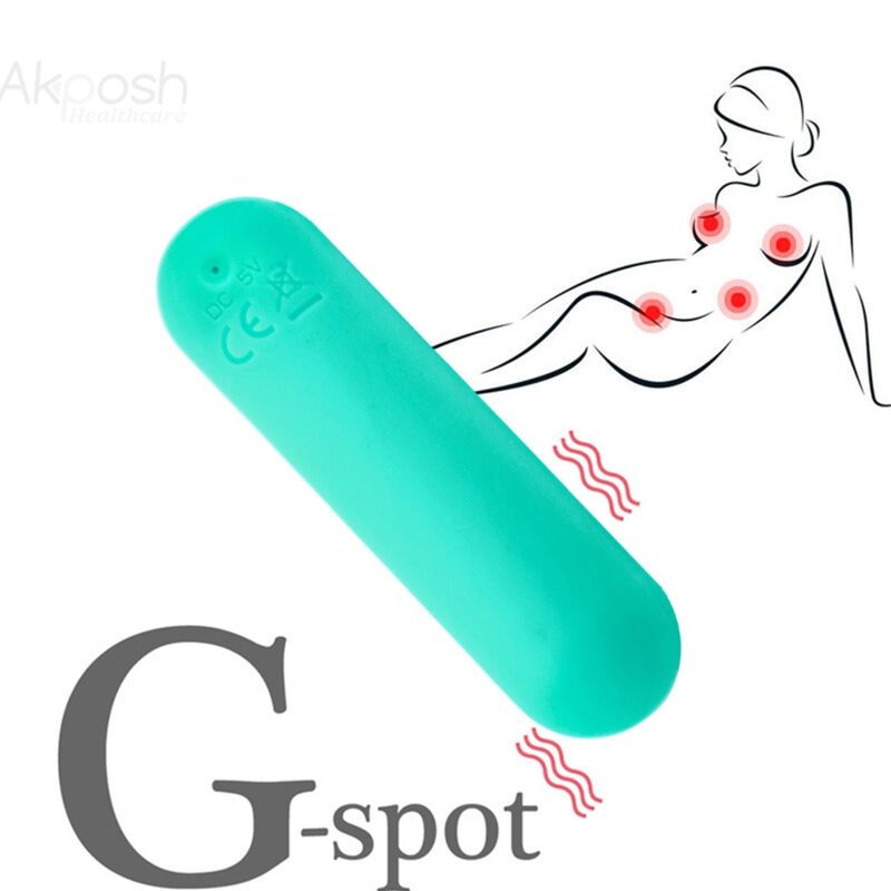 Armony Stimulators Armony - Splash Joie Vibrator Bullet Silicone Remote Control 10 Vibrations 75 X 19 Cm Green