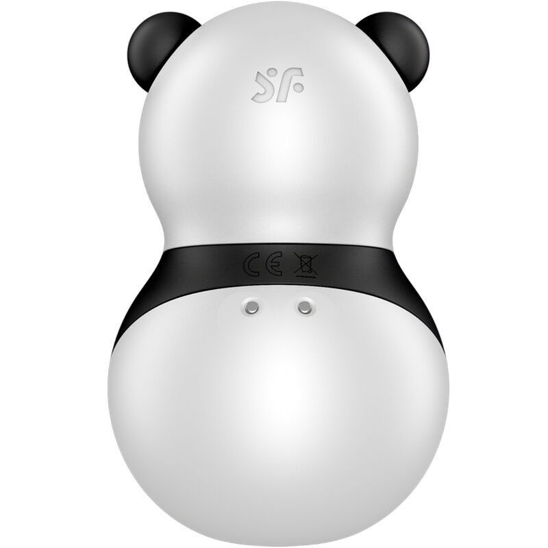 Satisfyer Air Pulse Satisfyer - Pocket Panda Stimulator & Vibrator Black And White