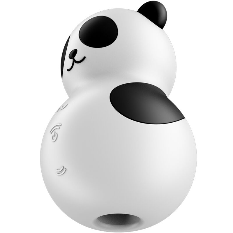 Satisfyer Air Pulse Satisfyer - Pocket Panda Stimulator & Vibrator Black And White