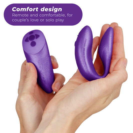 We-Vibe Chorus Vibrator For Couples With Lilac Squeeze Control