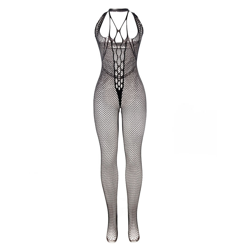 Subblime Bodystockings Subblime - 951788 Long Fishnet Bodystocking With Straps On Chest And Back Black One Size