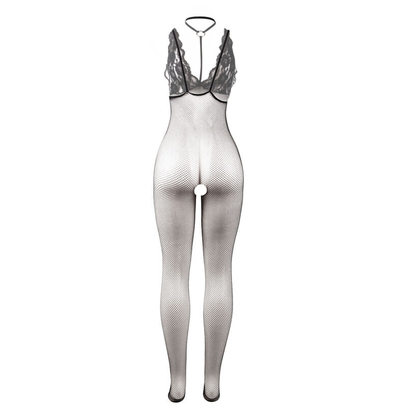 Subblime Bodystockings Subblime - 951993 Black Transparent Fishnet Crotchless Bodystocking One Size
