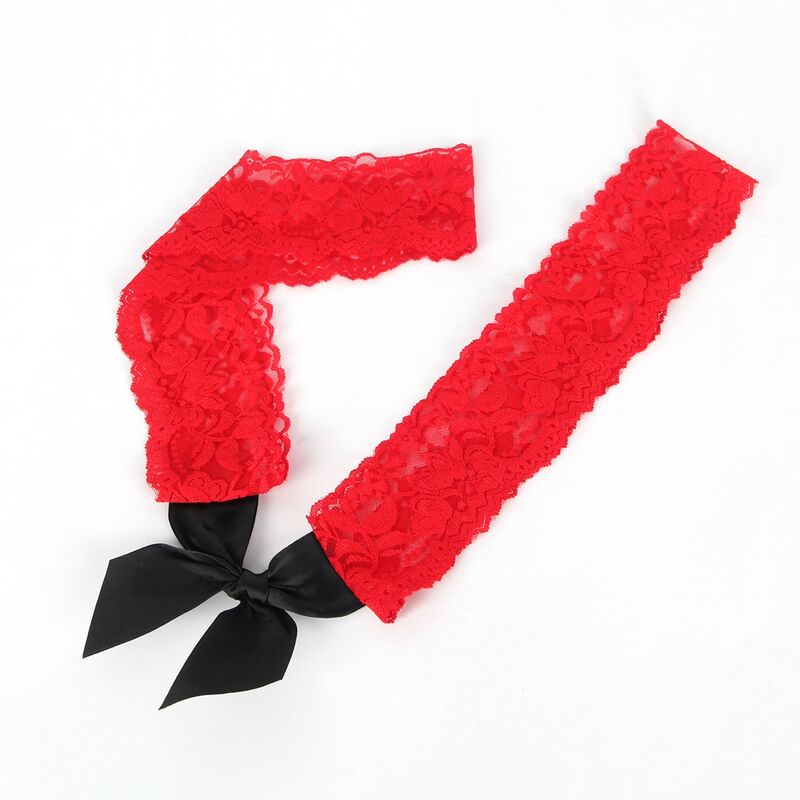 Subblime Dresses Subblime - 952068 Short Fishnet Dress With Black And Red Stitching One Size