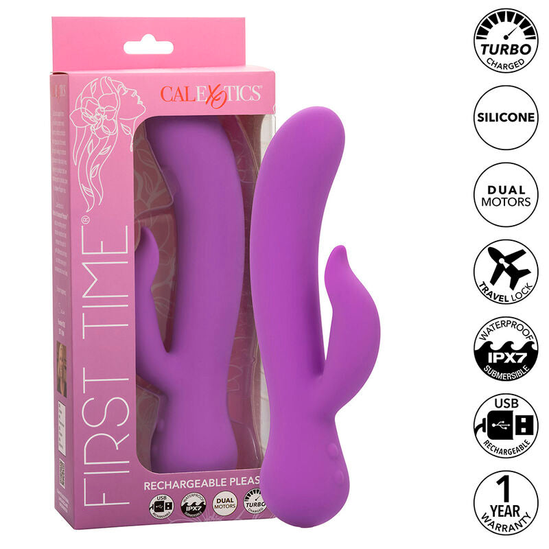Calexotics First Time Vibrator Pleaser Rechargeable Purple