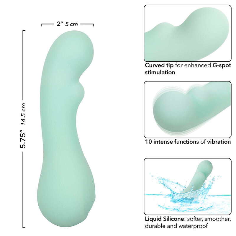 Calexotics Pacifica Bora Bora Estimulator G Spot 10 Vibrations Aqua